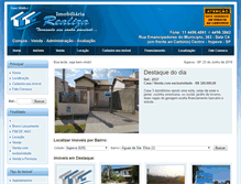 Tablet Screenshot of imobiliariarealiza.com.br